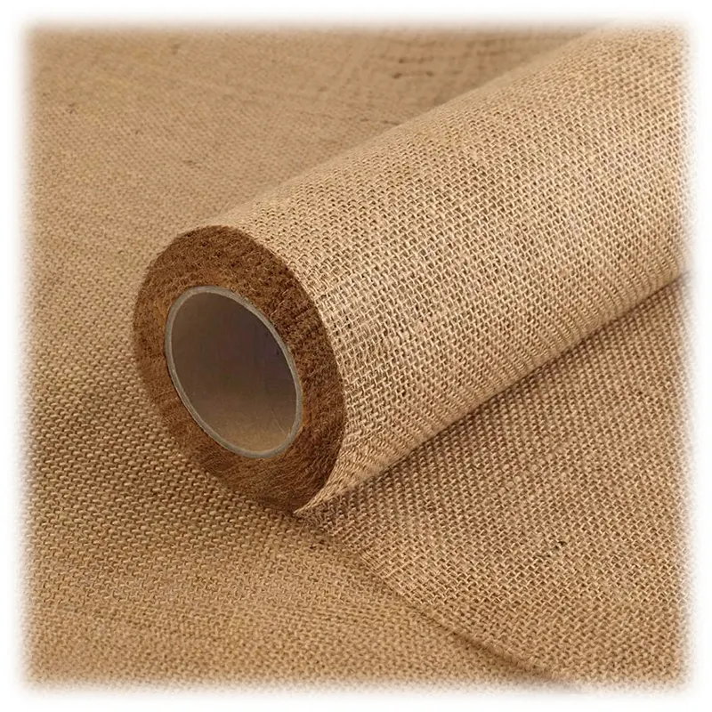 Printed Linen Fabric decorations 5050 Weave Jute Cotton Twill 100% Cotton Jute Yoga Mat For Furniture Sofa Curtain