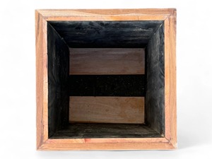 Art Deco Handmade Eco-Friendly <b>Wooden</b> <b>Square</b> <b>Planter</b> 8-12 Inch Layered Natural Wall Vase Indoor Decorative Plant Pot - Product Image 4