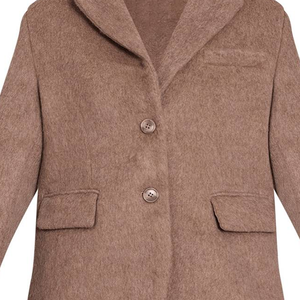 Nouveautés – Manteaux longs unisexes en mélange de laine à double boutonnage avec logo personnalisé, couleur unie, décontractés et élégants, vente en gros - Product Image 5