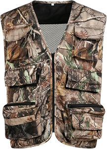 Chaleco de caza para terrenos elevados, color naranja brillante, chaleco de caza para aves en el bosque, de lona, transpirable, con múltiples bolsillos, de alta calidad. - Product Image 2