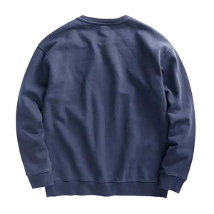 Wholesale Men's Casual Crewneck <b>Sweatshirts</b> High Quality Heavy Weight Cotton French Terry Streetwear - Product Image 2