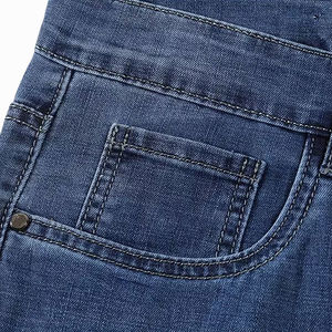 Shorts en jean vintage brodés, respirants, déchirés, taille mi-haute, style décontracté, pour l'extérieur, mode estivale - Product Image 4