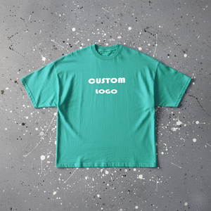 Custom Men's Blank <b>Box</b> Cut Tee Shirt Heavyweight 100% Cotton TShirt Oversize <b>Drop</b> Shoulder Boxy Fit Crop T-shirt Men - Product Image 1