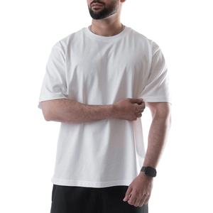 Men's <b>White</b> 100% Cotton Regular Fit Short Sleeve O-Neck Casual T-<b>Shirt</b> Solid Color Jersey Knit <b>Plain</b> Dyed - Product Image 2