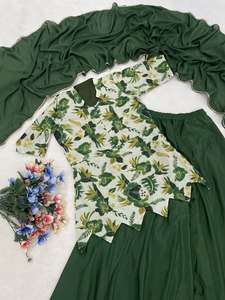 Top Quality Soft <b>Silk</b> Palazzo Suit for Women Daily Wear Comfortable Fit Casual <b>Kurta</b> Set Wholesale Supplier India - Product Image 5