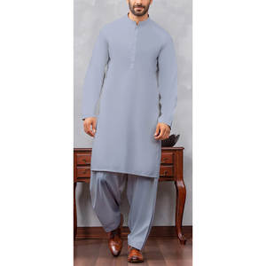 Conjuntos de Shalwar Kameez para Hombre, Hechos a Medida, de Alta Calidad, Corte Ajustado, Secado Rápido, Estampado Digital, para Toda Temporada, Estilo Indio-Pakistaní, para Fiestas y Uso Casual - Product Image 1