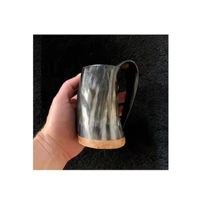 Taza de Cuerno de Búfalo Premium, Hecha a Mano, Material Genuino Rústico, Ecológica, Forma Natural, Textura Elegante, Única y Tradicional - Product Image 4