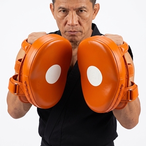 Cibles de boxe en cuir de vachette orange, durables, pour toutes les saisons, équipement d'entraînement - Product Image 2