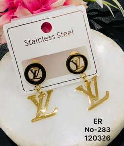 Pendientes de Acero Inoxidable con Baño de Oro, Diseño Geométrico, para Mujer, Joyería de Moda Antideslustre - Product Image 1