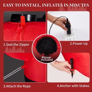 Decorazione Natalizia Gonfiabile Illuminata da 1,46 m, Grande Pupazzo di Neve Rotante con Motore, Divertente Decorazione da Esterno per Giardino - Product Image 3