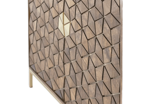 Buffet de style industriel moderne en bois de manguier et fer, meuble de rangement, table à thé, armoire à vin pour restaurant - Product Image 6