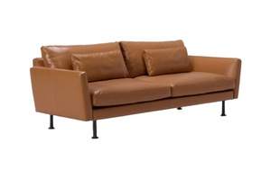 Juego de sofás de diseño italiano Muebles para el hogar Sofá de cuero de tela en forma de L moderno de sofá de alta calidad - Product Image 6