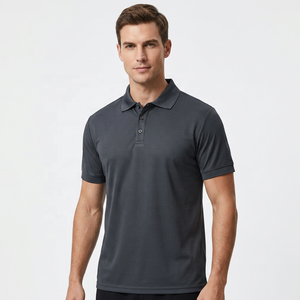 LHT-15 Atmungsaktives, Schweißableitendes, Schnelltrocknendes 100% Polyester-Strickhemd für Herren Golf-Shirt mit Tasche und Individuellem Logo - Product Image 4