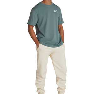 Camisetas para Hombre de Alta Calidad, Estilo Urbano, Lisas, 250 GSM, Peso Pesado, Impresión de Logotipo Personalizado para OEM - Product Image 1