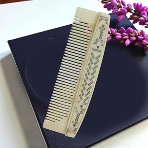 Nouvel Arrivage Peigne Viking en Corne de Buffle Blanche de Haute Qualité Poli Écologique Religieux Inde Prix de Gros 10cm Hommes AMAYRA - Product Image 3