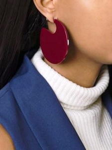 Nouvelles Boucles d'Oreilles Pendante Ovales en Résine Acrylique Colorée et Mignonne, Qualité Supérieure, Style Fée Amour, Faite à la Main, Style Ange, Origine Inde 2026 - Product Image 2