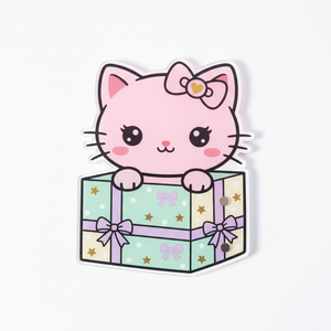 Support à cils en acrylique Premium motif chat mignon pour extensions de cils, support professionnel pour pinces de technicien(ne) en extensions de cils en salon - Product Image 3