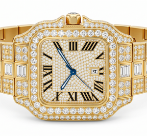 Reloj Cartier Antiguo de Aleación con Diamantes y Cristal de Zafiro, 30 mm, Cuadrado, Analógico, de Cuarzo, con Cierre Desplegable de Acero Inoxidable, Unisex, de Lujo - Product Image 1