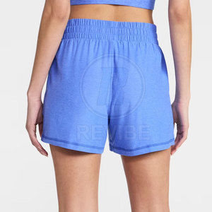 Shorts Deportivos de Cintura Alta para Mujer, Transpirables, Ecológicos, Flexibles, Cómodos y Duraderos, de Spandex/Poliéster - Product Image 4