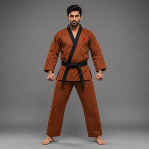 Combinaison de taekwondo respirante à double V, fabriquée avec des matériaux légers assurant confort, confiance et liberté de mouvement. - Product Image 1