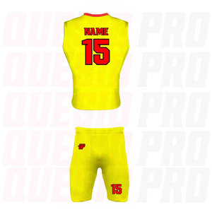ชุดฟุตบอล 7 คน พิมพ์ลายแบบ Sublimation พร้อมชื่อทีมและหมายเลขตามสั่ง ดีไซน์ใหม่ คุณภาพสูง บริการ OEM สำหรับทีม - Product Image 4