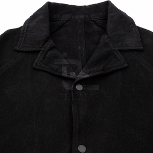 Heavyweight 100% Cotton Denim <b>Jacket</b> Men Washed <b>Trucker</b> Coat Contrast Stitch Windproof Breathable Regular Fit Custom Wholesale - Product Image 3