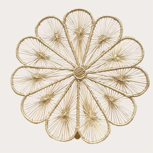 Best Choice 2026 Paper Cord Placemats for Dining <b>Table</b> Decoration Christmas Round Placemats Custom Design Variety of Colors - Product Image 2