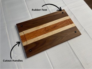 Tabla de Cortar de Madera Artesanal de la Mejor Calidad, Hecha con Madera Dura Natural para Cortar, Picar y Servir, Disponible para la Venta - Product Image 3