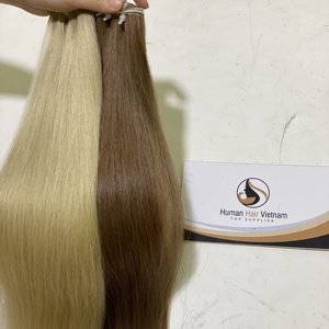 ราคาขายส่ง,ที่มีคุณภาพสูง,ร้อนขายสีน้ำตาล,สีเหลืองมนุษย์ผมรวมกลุ่มเวอร์จินมนุษย์ผมตรงแพคเกจสาน - Product Image 2