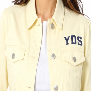 Chaqueta Vaquera para Mujer, Transpirable, con Estampado de Halcón, Cuello con Botones, Logotipo Frontal, Estilo Primavera, Hecha a Medida - Product Image 4