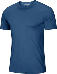 Camisetas Casuales de Manga Corta para Hombre al por Mayor, de Secado Rápido, Transpirables, Deportivas, con Cuello Redondo, Corte Regular, Lisas - Product Image 3