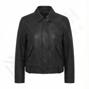 Nouveau design de veste en cuir suédé de chèvre pour femmes veste en cuir tricotée personnalisable d'hiver respirante de haute qualité - Product Image 2