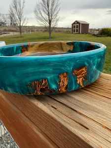 ชามสลัดเรซิ่นอีพ็อกซี่แบบอินเดียทำมือรักษ์โลก งานแกะสลักสำหรับโต๊ะครัว ปรับแต่งได้สำหรับงานปาร์ตี้ บ้านใหม่ - Product Image 3