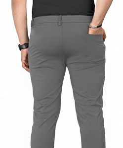 Pantalon Chino Homme Mehrang Coupe Slim Décontractée Taille Mi-Haute en Mélange de Coton avec Poches Latérales – Style Classique et Décontracté pour le Travail - Product Image 2