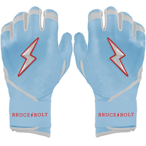 Guantes de Bateo de Béisbol Profesionales Bruce Bolt de Calidad Superior, Cuero Dividido Premium, Antideslizantes, Diseño de Logotipo Personalizado, para Infield - Product Image 1