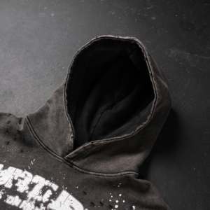 Sweat à capuche unisexe surdimensionné en coton French Terry, personnalisé avec broderie et impression, style streetwear - Product Image 6