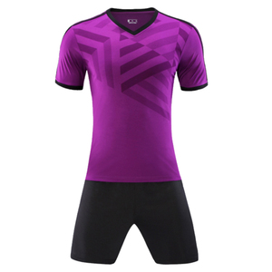 Wholesale Unisex Customizable 200Gsm plus size Soccer Jersey Set Shirt Shorts Breathable Quick Dry 100% Polyester Summer Premium - Product Image 2