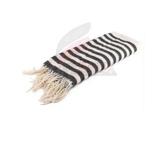 Écharpe tricotée unisexe pour l'hiver - Tissu chaud anti-boulochage - Enveloppes de cou en tricot côtelé uni personnalisables - Product Image 5