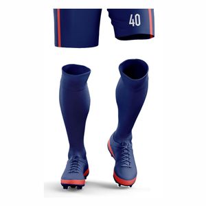 Maillots de foot personnalisés 100% polyester, manches courtes, shorts de foot, uniformes d'entraînement, uniformes de sport, OEM ODM - Product Image 3
