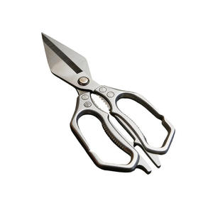 High Quality Multi-functional Heavy-duty DIY <b>Kitchen</b> Scissors Stainless Steel Wide-headed Blades Aluminum Alloy Handle - Product Image 2