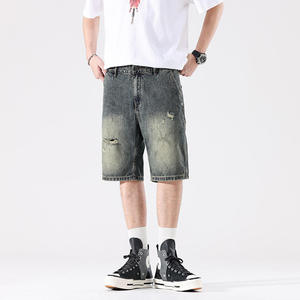 Breathable Customized Men's Denim Short Pant Men Jeans Shorts High Quality Custom Design and Logo Accepted - Product Image 6