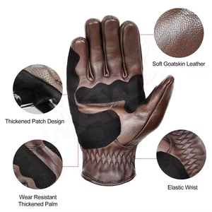 Gants de moto en cuir véritable, best-sellers, pour hommes, gants de course pour motards, fabriqués au Pakistan, gants de motocross haut de gamme pour les pilotes. - Product Image 3