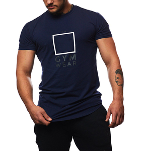 <b>Men</b>’s Gym Wear T-Shirt – Slim Fit Athletic Tee, Breathable <b>Stretch</b> Cotton, Short Sleeve Crew Neck Fitness Workout Shirt - Product Image 1