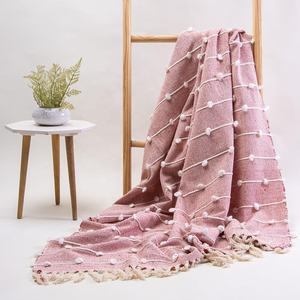 New Arrival Handmade <b>Blankets</b> for Winter 100% Cotton Woven Throws Decorative <b>Blanket</b> Bed Cover Sofa Cover Throw - Product Image 4