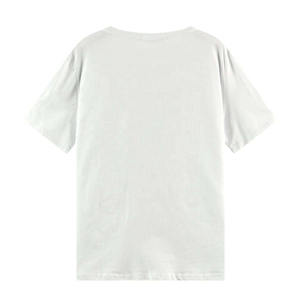 White Men's Short Sleeve <b>T</b>-<b>Shirt</b> With <b>Sequin</b> Embroidery O-Neck Regular Fit Casual Style - Product Image 2