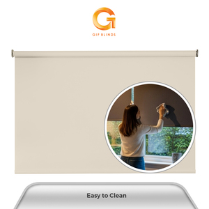 Mejor Proveedor GB10077 168x183 Persianas Enrollables Ignífugas Color Crema, Más Vendidas en Malasia, OEM B2B, Aplicación para Hogar y Oficina, Protección Solar - Product Image 2