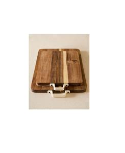 Tabla de cortar multiusos de madera maciza para cocina, preparación de alimentos, corte de verduras, frutas, carne, pan - Product Image 1