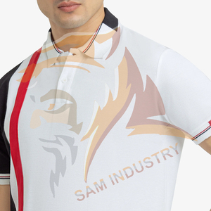 Polo homme uni personnalisé avec logo imprimé, prix usine, respirant et anti-humidité, vente en gros - Product Image 3