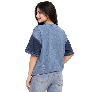 Camisetas Oversize de Mujer Estilo Streetwear con Lavado Ácido, Diseño Moderno Vintage, Perfectas para un Look Relajado - Product Image 2
