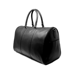 Vintage Style <b>Leather</b> Duffle <b>Bag</b> for Men and Women Fashionable Overnight Gym and Travel <b>Bag</b> with Adjustable Strap Side Pocket - Product Image 3